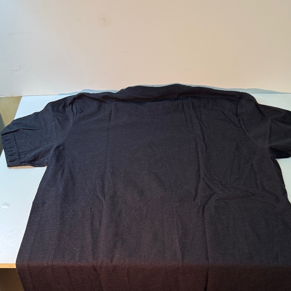 Fingers Duke, Black Graphic Tee with Green Alien and Starship - Picture 4 of 4